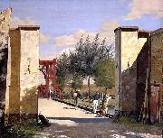 Christen Kobke The North Gate of the Citadel painting